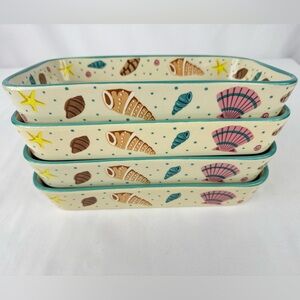 Set of 4 Temp-Tations Summer Shells .75 QT Bakers